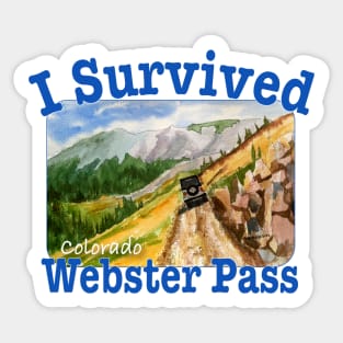 I Survived Webster Pass, Colorado Sticker